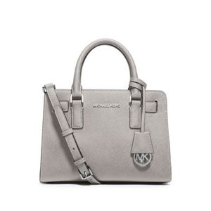Michael Kors gray crossbody tote